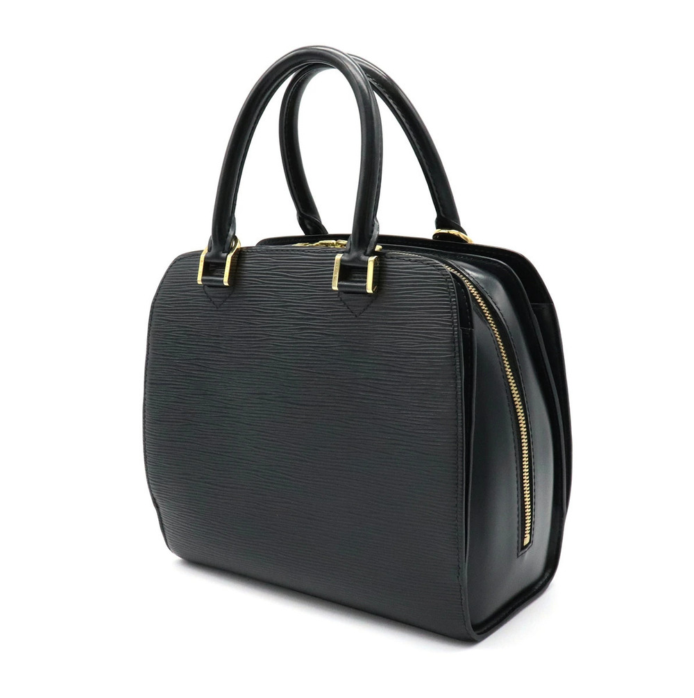 Louis Vuitton Leather Neuf Handbag Black Epi Noir Pont Black